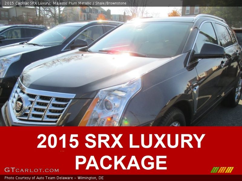 Majestic Plum Metallic / Shale/Brownstone 2015 Cadillac SRX Luxury