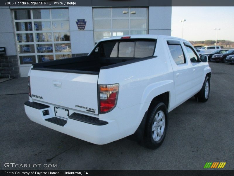 White / Beige 2006 Honda Ridgeline RTL