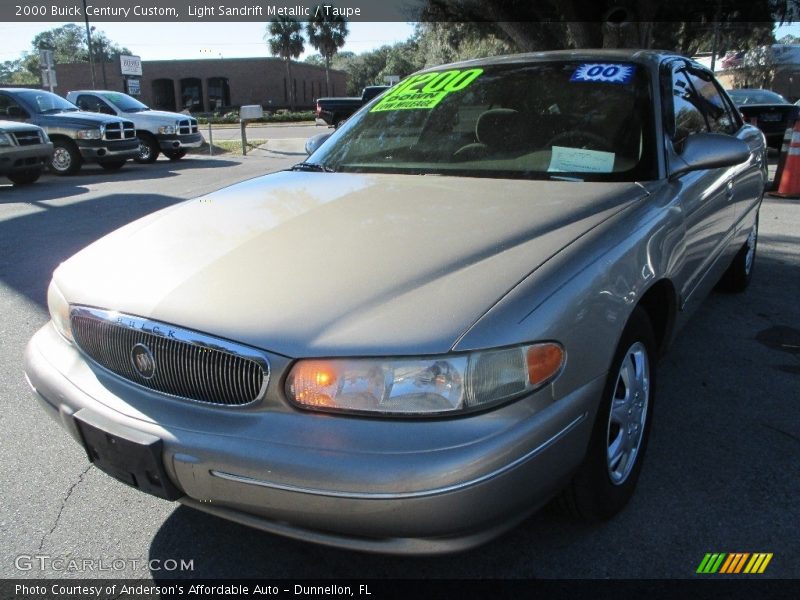 Light Sandrift Metallic / Taupe 2000 Buick Century Custom