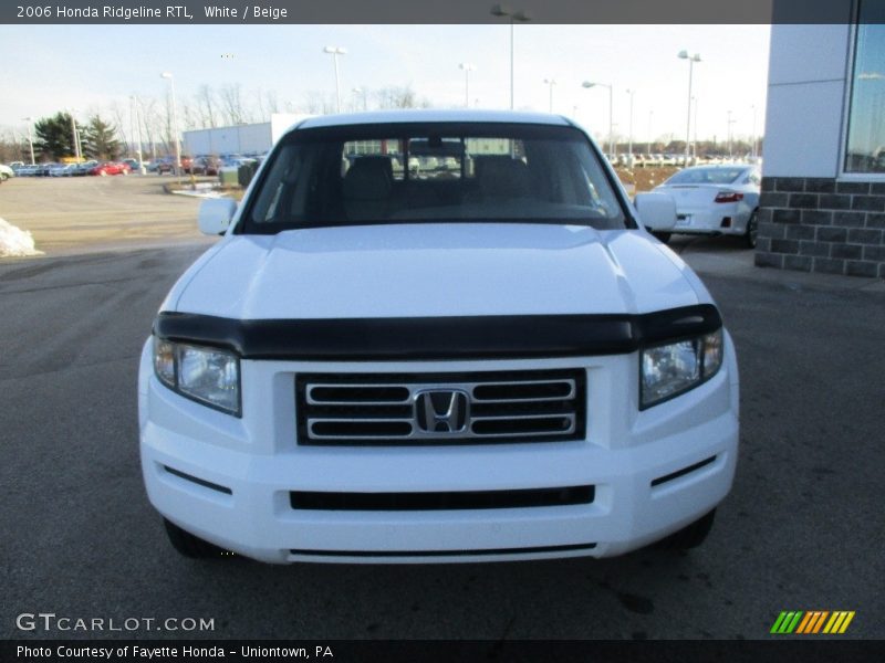 White / Beige 2006 Honda Ridgeline RTL