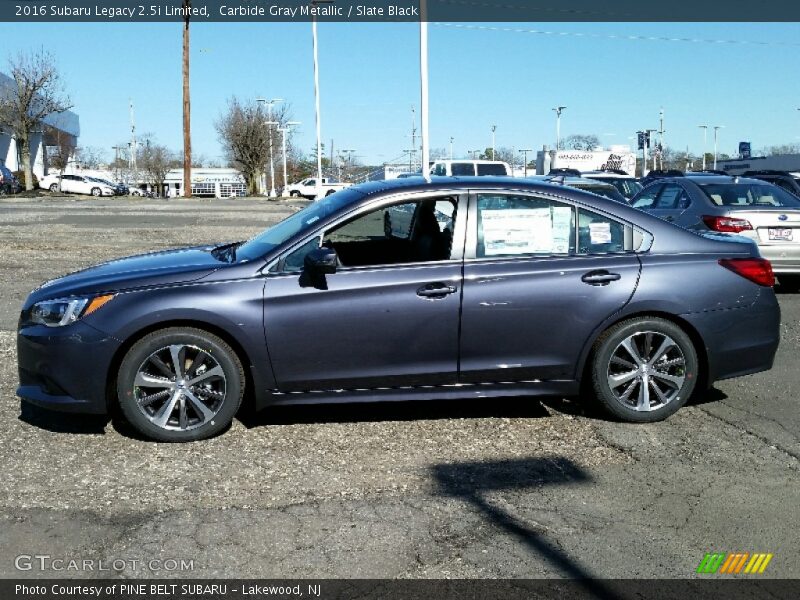 Carbide Gray Metallic / Slate Black 2016 Subaru Legacy 2.5i Limited