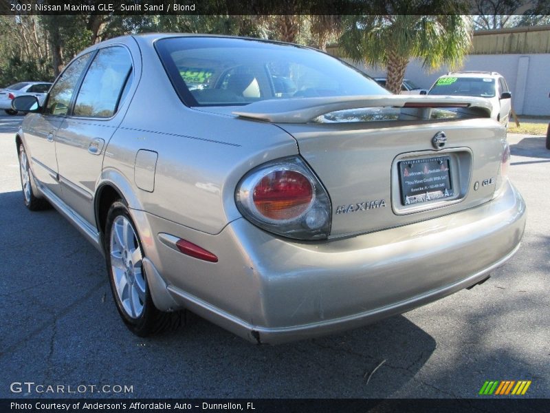 Sunlit Sand / Blond 2003 Nissan Maxima GLE