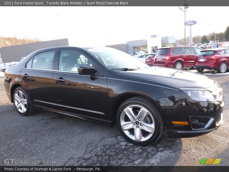 Tuxedo Black Metallic / Sport Red/Charcoal Black 2011 Ford Fusion Sport