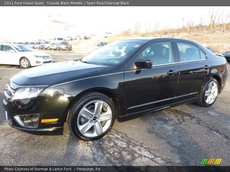 Tuxedo Black Metallic / Sport Red/Charcoal Black 2011 Ford Fusion Sport