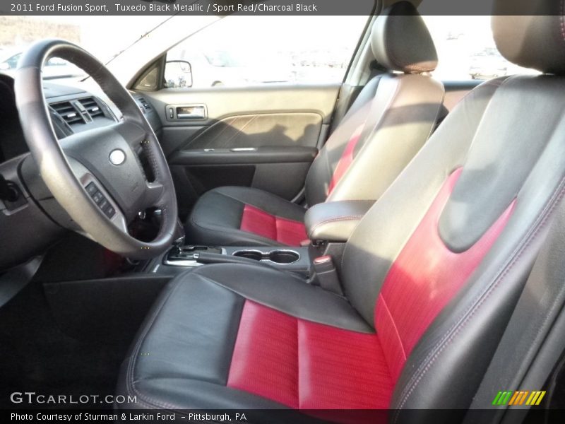 Tuxedo Black Metallic / Sport Red/Charcoal Black 2011 Ford Fusion Sport