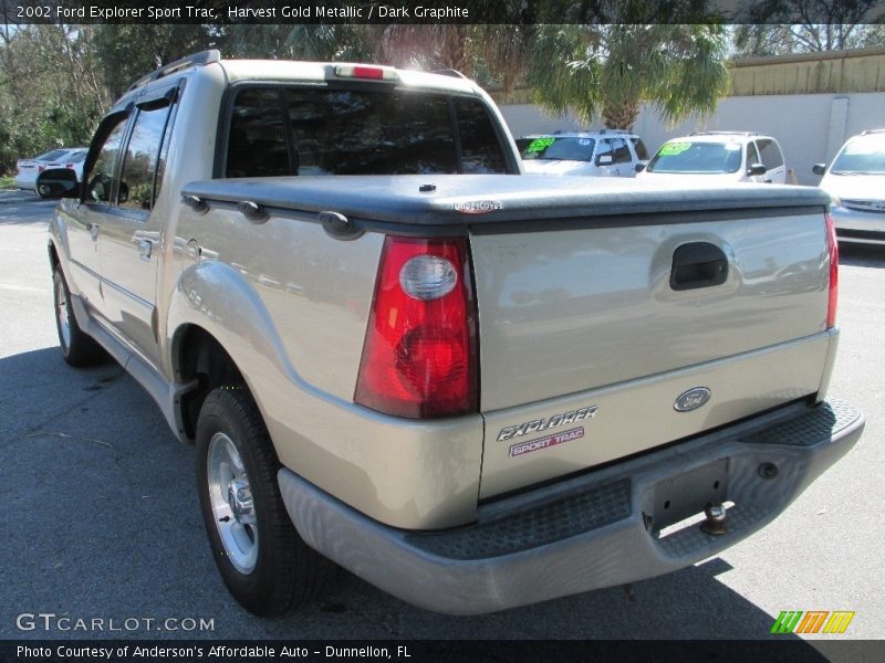 Harvest Gold Metallic / Dark Graphite 2002 Ford Explorer Sport Trac