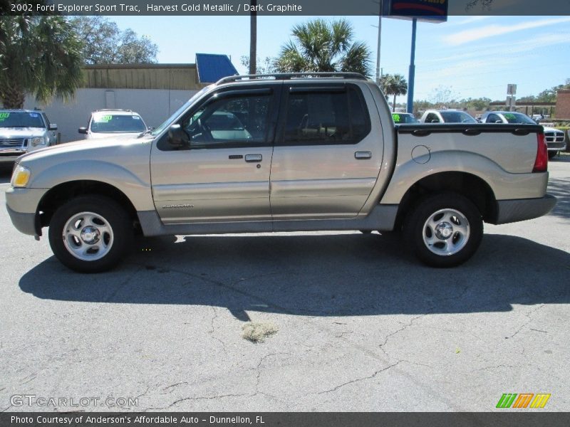 Harvest Gold Metallic / Dark Graphite 2002 Ford Explorer Sport Trac
