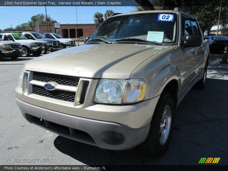 Harvest Gold Metallic / Dark Graphite 2002 Ford Explorer Sport Trac