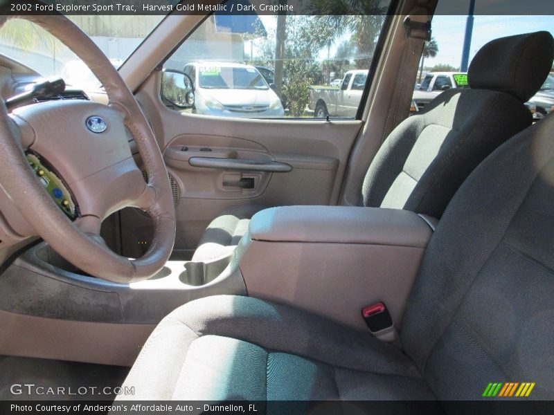 Harvest Gold Metallic / Dark Graphite 2002 Ford Explorer Sport Trac