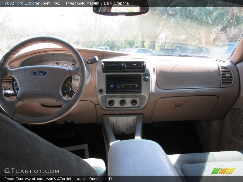 Harvest Gold Metallic / Dark Graphite 2002 Ford Explorer Sport Trac