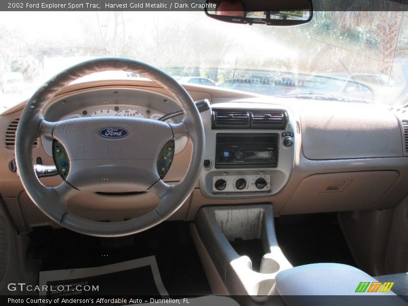 Harvest Gold Metallic / Dark Graphite 2002 Ford Explorer Sport Trac