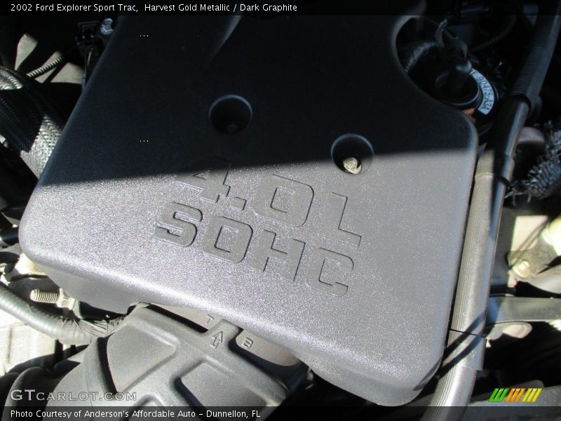 Harvest Gold Metallic / Dark Graphite 2002 Ford Explorer Sport Trac