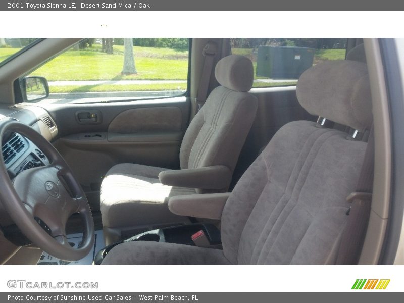 Desert Sand Mica / Oak 2001 Toyota Sienna LE