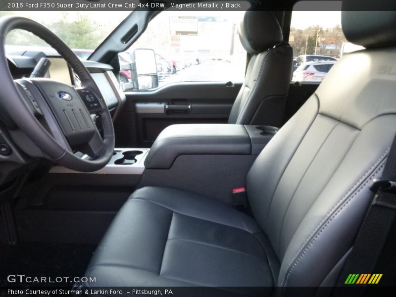 Magnetic Metallic / Black 2016 Ford F350 Super Duty Lariat Crew Cab 4x4 DRW