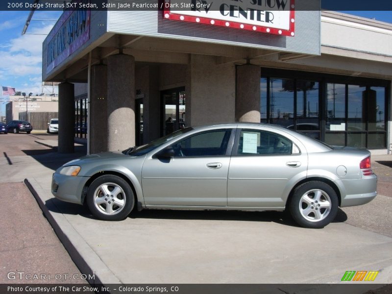 Satin Jade Pearlcoat / Dark Slate Grey 2006 Dodge Stratus SXT Sedan