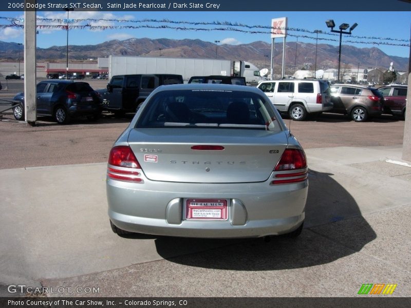 Satin Jade Pearlcoat / Dark Slate Grey 2006 Dodge Stratus SXT Sedan