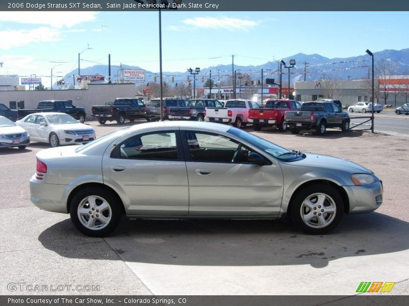 Satin Jade Pearlcoat / Dark Slate Grey 2006 Dodge Stratus SXT Sedan