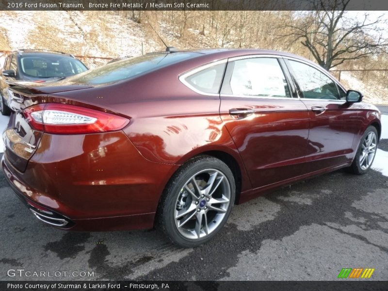 Bronze Fire Metallic / Medium Soft Ceramic 2016 Ford Fusion Titanium