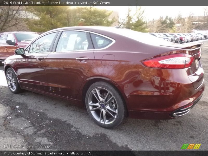 Bronze Fire Metallic / Medium Soft Ceramic 2016 Ford Fusion Titanium