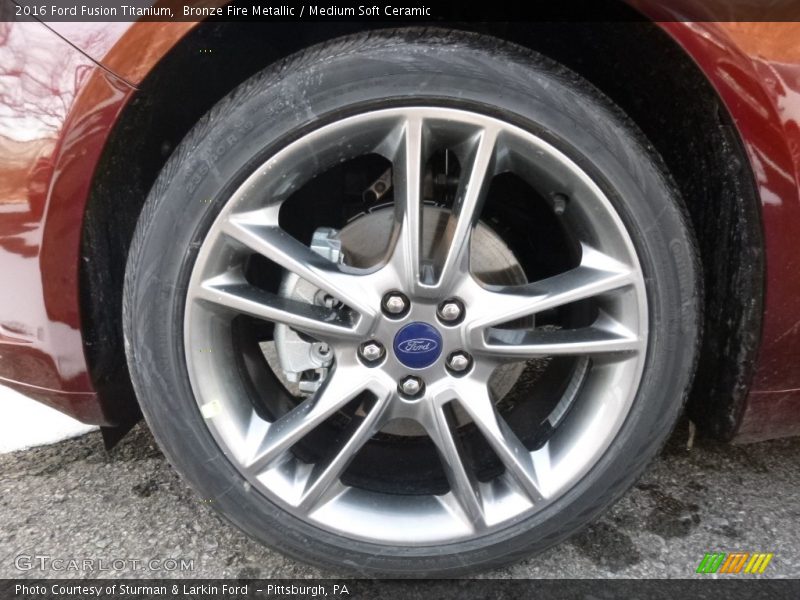 Bronze Fire Metallic / Medium Soft Ceramic 2016 Ford Fusion Titanium