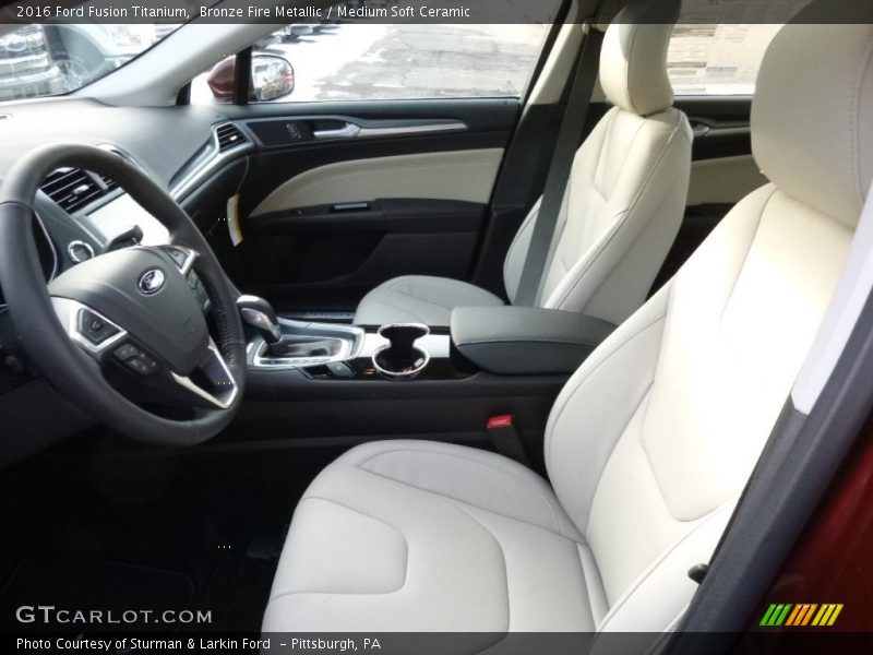 Bronze Fire Metallic / Medium Soft Ceramic 2016 Ford Fusion Titanium