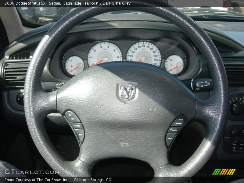 Satin Jade Pearlcoat / Dark Slate Grey 2006 Dodge Stratus SXT Sedan