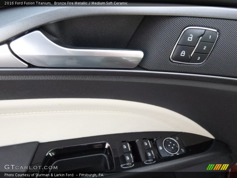Bronze Fire Metallic / Medium Soft Ceramic 2016 Ford Fusion Titanium