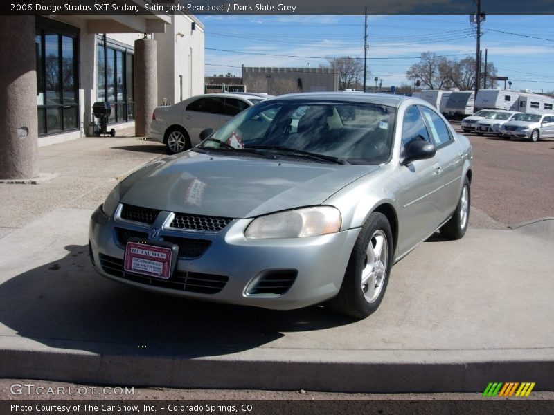 Satin Jade Pearlcoat / Dark Slate Grey 2006 Dodge Stratus SXT Sedan