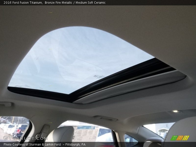 Bronze Fire Metallic / Medium Soft Ceramic 2016 Ford Fusion Titanium