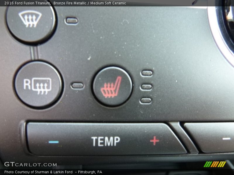 Bronze Fire Metallic / Medium Soft Ceramic 2016 Ford Fusion Titanium