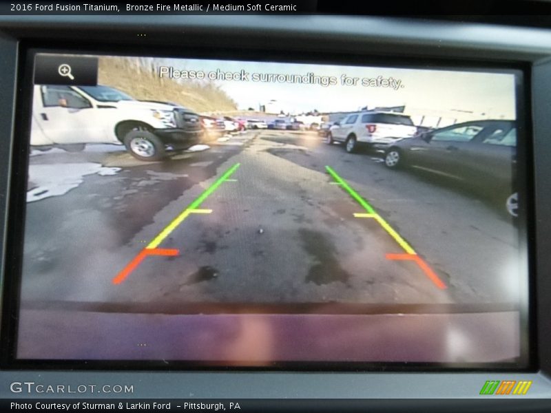 Bronze Fire Metallic / Medium Soft Ceramic 2016 Ford Fusion Titanium