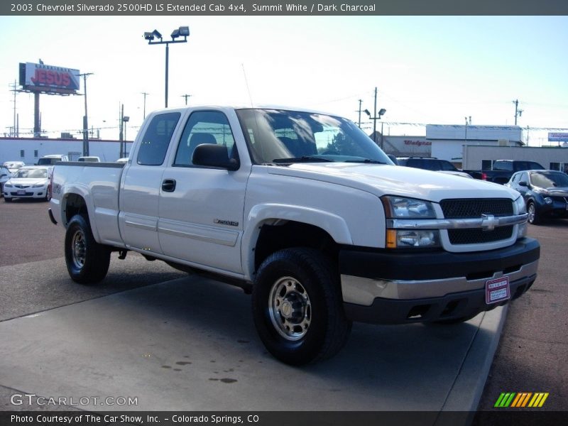 Summit White / Dark Charcoal 2003 Chevrolet Silverado 2500HD LS Extended Cab 4x4