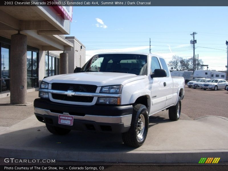 Summit White / Dark Charcoal 2003 Chevrolet Silverado 2500HD LS Extended Cab 4x4