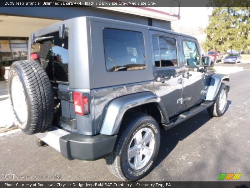 Black / Dark Slate Gray/Med Slate Gray 2008 Jeep Wrangler Unlimited Sahara 4x4