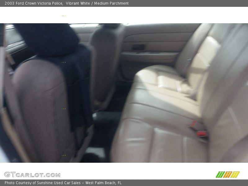 Vibrant White / Medium Parchment 2003 Ford Crown Victoria Police