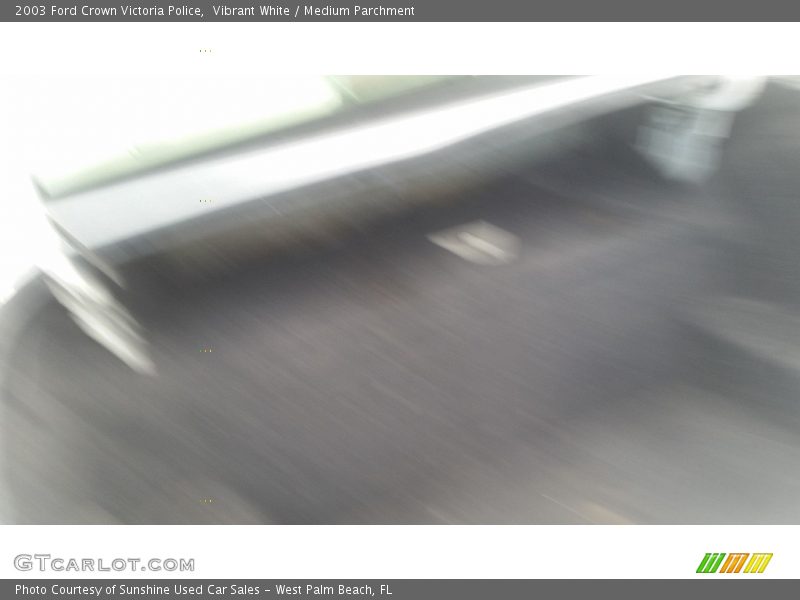 Vibrant White / Medium Parchment 2003 Ford Crown Victoria Police