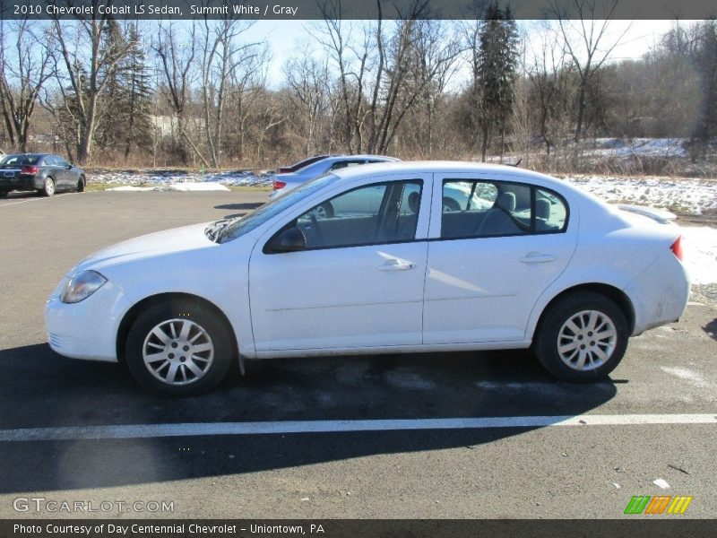 Summit White / Gray 2010 Chevrolet Cobalt LS Sedan