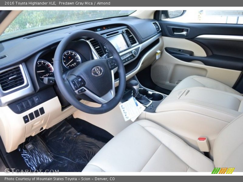 Predawn Gray Mica / Almond 2016 Toyota Highlander XLE