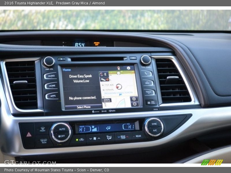 Predawn Gray Mica / Almond 2016 Toyota Highlander XLE