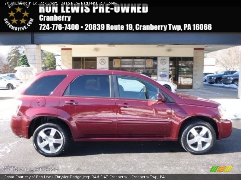 Deep Ruby Red Metallic / Ebony 2008 Chevrolet Equinox Sport