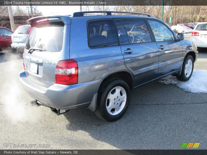 Bluestone Metallic / Ivory 2004 Toyota Highlander Limited V6 4WD