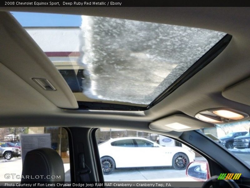Deep Ruby Red Metallic / Ebony 2008 Chevrolet Equinox Sport