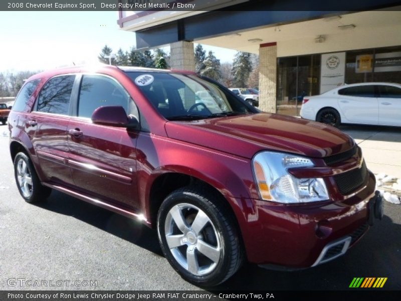 Deep Ruby Red Metallic / Ebony 2008 Chevrolet Equinox Sport