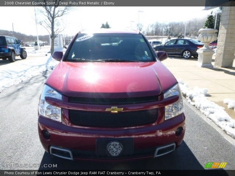 Deep Ruby Red Metallic / Ebony 2008 Chevrolet Equinox Sport