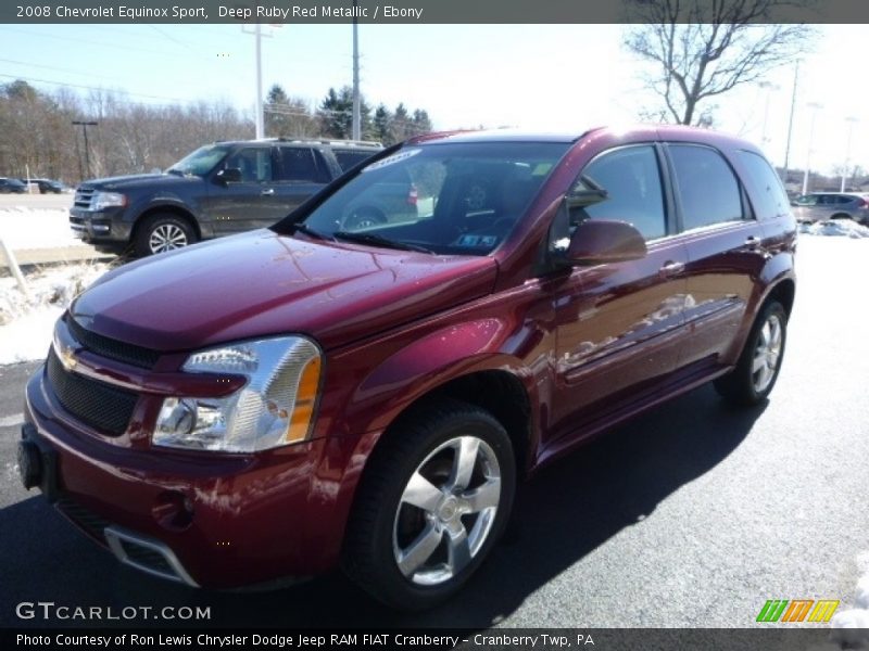 Deep Ruby Red Metallic / Ebony 2008 Chevrolet Equinox Sport