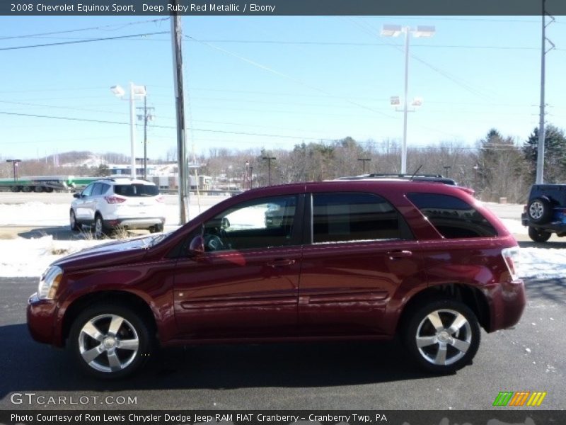 Deep Ruby Red Metallic / Ebony 2008 Chevrolet Equinox Sport