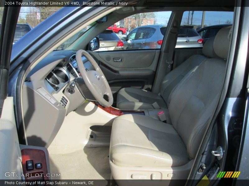 Bluestone Metallic / Ivory 2004 Toyota Highlander Limited V6 4WD