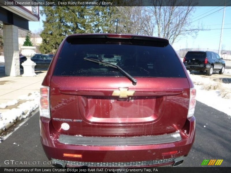 Deep Ruby Red Metallic / Ebony 2008 Chevrolet Equinox Sport