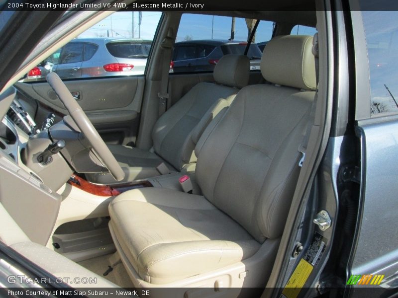 Bluestone Metallic / Ivory 2004 Toyota Highlander Limited V6 4WD