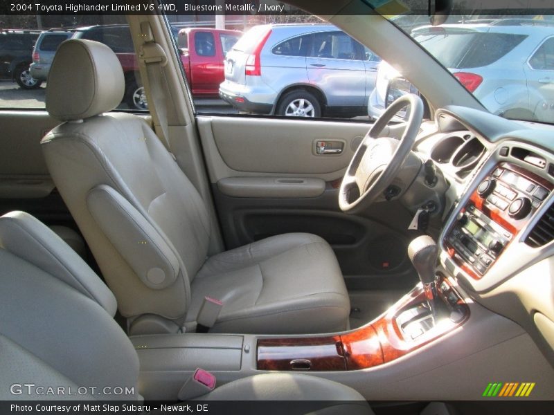 Bluestone Metallic / Ivory 2004 Toyota Highlander Limited V6 4WD